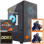 TopPC AMD Ryzen 7 (Zen 5) Compact GMNG, 750W, Ryzen 7 9850X3D, 360mm AIO, 32GB (2x16) DDR5, GeForce RTX 5070 DATK405-1413209