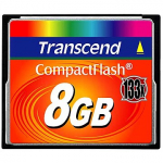 Transcend 133x, CF, 8GB, Compact Flash Card TS8GCF133