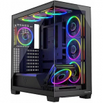 Modecom Stellar ARGB 8F, Tempered Glass, Black AT-STELLAR-8F-ARGB-10