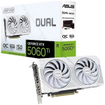 Asus GeForce RTX 5060 Ti, 16GB GDDR7, Dual White OC (DLSS 4) DUAL-RTX5060TI-O16G-WHITE