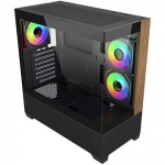 Cooler Master Elite 690 Wood, Tempered Glass, Black E690-KHNN-S00