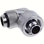 Alphacool Eiszapfen 16/10mm compression fitting 90&deg; rotatable G1/4, Chrome 1011166