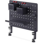 Startech Clamp-On Desktop Storage Organizer, Black 1612B-DESK-PEGBOARD