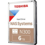 Toshiba N300, 6TB, 7200rpm, 512MB, SATA III, CMR HDWG460EZSTA