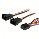 Startech 4Pin Fan Splitter, 0.3m FAN4SPLIT12