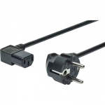 Assmann Power Cord, Angled C13, 1.8m AK-440102-018-S