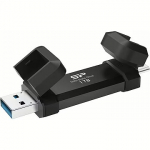 Silicon Power DS72 Dual USB-C/USB 3.2 Gen 2, 1TB, Black SP001TBUC3S72VPK