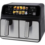 Profi Cook PC-FR 1287 H double air fryer, 8L, Stainless steel/Black PC-FR 1287