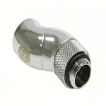 Bitspower G1/4" Silver Shining Dual Rotary 90-Degree IG1/4" Extender BP-90R2