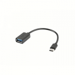 Lanberg USB-C to USB-A Adapter, 15cm, Black AD-OTG-UC-01