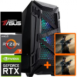 TopPC AMD Ryzen 7 Gaming Powered by ASUS, 16GB (2x8) DDR4, GeForce RTX 5080, 2TB NVMe Gen4, no OS DATK171-1421313