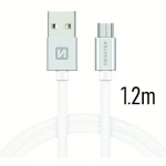 Swissten USB-A to Micro USB, 1.2m SW-QU-MICR-USB-1.2M-SI