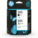 Hewlett Packard HP 305 2-PACK TRI-COLOR/BLACK ORIGINAL INK CARTRIDGE 6ZD17AE