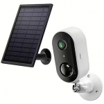 Arenti GO1+SP1, 1080p Full HD, Wi-Fi, Battery Camera With Solar Panel, Motion Sensor, White GO1+SP1