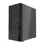 Gembird Fornax 4300, Tempered Glass, Black CCC-FC-4300
