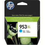 Hewlett Packard HP 953XL High Yield Cyan Original Ink Cartridge (1600 pages) F6U16AE