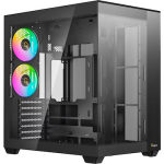 Ocypus Delta C74 ARGB, Tempered Glass, Black Delta-C74-BKD200XX-GL