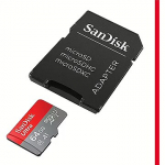 Western Digital SanDisk Ultra, microSDXC, 64GB, UHS-I, U1, V10 +Adapter SDSQUAB-064G-GN6MA