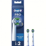Braun toothbrush heads Precision Clean Pro, 2pcs, White EB20RX-2