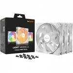 Be Quiet Light Wings LX, 140mm, PWM, White, Triple-Pack BL128