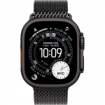 Apple Watch Ultra 3, GPS + Cellular, Titanium, Black Milanese Band (L) - 49mm MF1T4QF/A