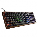 Sharkoon SKILLER SGK50 S2 Wood PBT (wood/black, ES layout, Gateron G Pro 3.0 Yellow) 4044951042630
