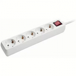 Gembird SPG4-C-6, 5 sockets, 1.8m, White SPG4-C-6