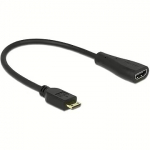 Delock HDMI to MiniHDMI, 0.23m 65650