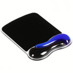 Kensington Duo Gel Mouse Pad, Blue/Black 62401