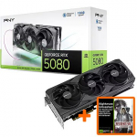 PNY Technologies GeForce RTX 5080, 16GB GDDR7, Triple Fan (DLSS 4) VCG508016TFXPB1