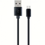 Gembird USB-A to USB-C, 1m, Black CC-USB2-AMCM-1M