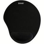 Savio Gel Mouse Pad, Black SAVMP-02