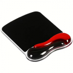 Kensington Duo Gel Mouse Pad, Red/Black 62402