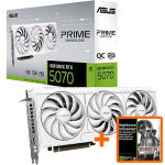 Asus GeForce RTX 5070, 12GB GDDR7, Prime OC White (DLSS 4) PRIME-RTX5070-O12G-WHITE