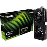 Palit GeForce RTX 5050, 8GB GDDR6, Dual OC (DLSS 4) NE65050S19P1-GB2070D