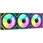 Ocypus Gamma F36 ARGB REVERSE BLADE, Black Gamma-F36-BK3AM001-GL