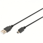 Digitus USB-A to MiniUSB, 1.8m AK-300130-010-S
