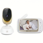 Motorola Wi-Fi Video Baby Monitor with Mood Light VM85 CONNECT 5.0"  White/Gold 505537471005