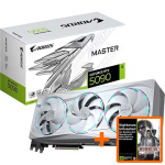 Gigabyte GeForce RTX 5090, 32GB GDDR7, AORUS MASTER ICE (DLSS 4) GV-N5090AORUSM ICE-32GD