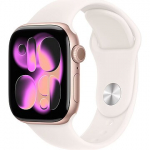 Apple Watch Series 11, GPS + Cellular, Aluminium, Light Blush Band (S/M) - 42mm MF8E4ET/A
