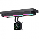 Gamemax GLACIER 360 BK, Black GLACIER 360 LCD BK