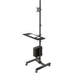 Newstar Mobile Work Station Floor Stand for monitor, keyboard, mouse & PC, 10-32" FPMA-MOBILE1700
