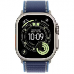 Apple Watch Ultra 3, GPS + Cellular, Titanium, Bright Blue Trail Band - 49mm  MEWU4QF/A