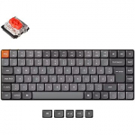 Keychron K3 Max (gray/orange, DE layout, Gateron Low Profile 2.0 Mechanical Red, hot-swap, aluminum frame, RGB) K3M-H1-DE
