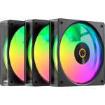 Ocypus Gamma F12 Elite ARGB 3 IN 1, 3 Pack, Black Gamma-F12-BK3AM00E-GL