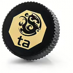 Bitspower Touchaqua G1/4" Stop Fitting, Glorious Black, 2pcs BPTA-F06-GB