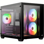 AeroCool Dryft Mini v2, Tempered Glass, Black ACCS-ES02163.11
