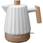 Concept ceramic kettle RK0090, White/Brown RK0090