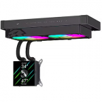 Gamemax GLACIER 240 BK, Black GLACIER 240 LCD BK