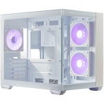Cooler Master Elite 481 Wood, Tempered Glass, White E481-WHNN-S00